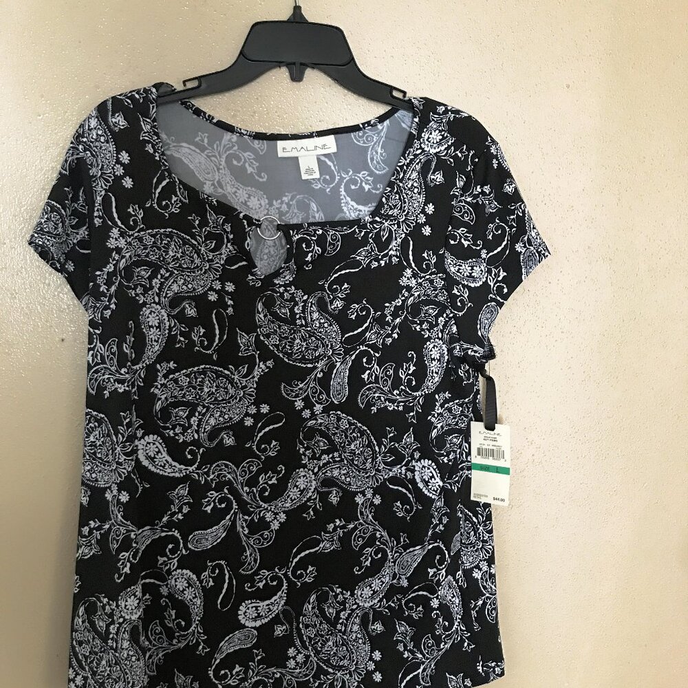 EMALINE blouse   SIZE: LARGE          NEW with tags!